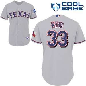  Brandon Webb Texas Rangers Authentic Road Cool Base Jersey 