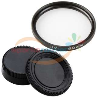   Rear Lens Cap+52mm UV Lens Filter For Nikon AF AF S Al 55 300mm  
