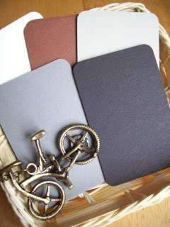 assorted NEUTRAL colored blank business cards   50pc  
