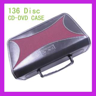 136 Disc CD DVD Wallet R Media Holder Storage Organizer Case Bag black 