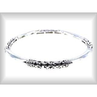 Bracelets Brighton Look Etched Floral and Smooth Design B6949L ATS by 