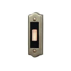   Wired Lighted Door Chime Push Button, Gold Finish