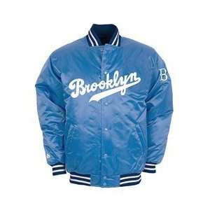  Brooklyn Dodgers Cooperstown Satin Jacket   Coastal Blue 