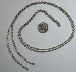 ft 3x2mm White Gold Plated Cable Link Jewelry Chain PCH010  