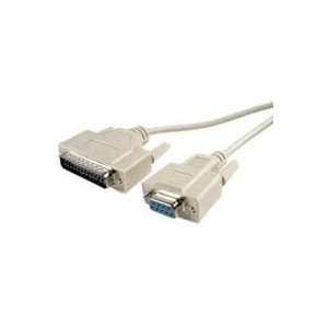  Cable, Null Modem, DB9F/DB25M, 10 Electronics