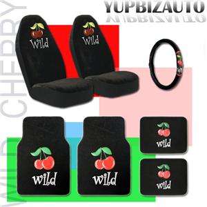 Wild Cherry Car Seat Covers Mats Steering Wheel Covers  