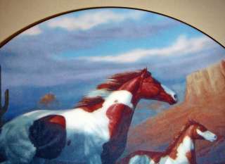 Chuck Dehaan Wild Horse DESERT SHADOWS Plate Bx+COA  