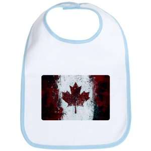    Baby Bib Sky Blue Canadian Canada Flag Painting HD 