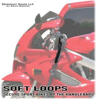SOFT LOOPS MOTORCYCLE ATV SCOOTER TIE DOWN STRAPS (4S Loop)  