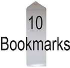 10 Clear Vinyl BOOKMARKS Book Mark Sleeve 2 x 8 Large