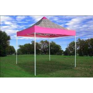 10x10 Pop up 4 Wall Canopy Party Tent Gazebo Ez Zebra/pink 