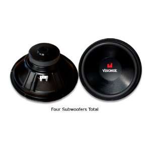   2000W 2 Pair Subs 12 Inch Car/Truck Audio Subwoofers
