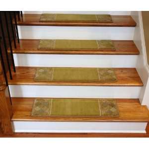  Premium Wool Carpet Stair Treads   Gold 92 (13 