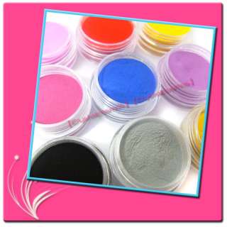 12 Solod Deep Color Nail Art Powder Additive Acrylic  