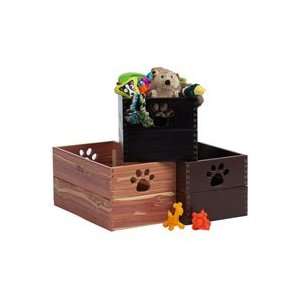  Dynamic Accents Pet Toy Box cedar color