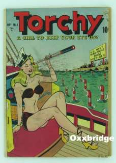 TORCHY #4 Gil Fox BILL WARD Good Girl Art GOLDEN AGE Risque 1950 VG 