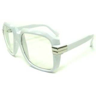 Run DMC Cazal Sunglasses 1980s   White/Clear Lens by Private Island