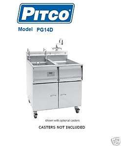 Pitco Gas Pasta Cooker w/out basket lift #PG14D  