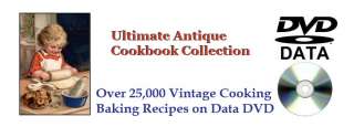   Ultimate Antique Cook Book Collection Vintage Cooking Baking Recipes