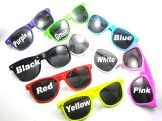 10 Color Wayfarer Vintage Retro Trendy Cool Sunglasses  