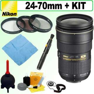Nikon 24 70mm f/2.8G ED AF S Wide Angle Zoom Lens Kit 182080216424 