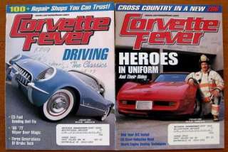 Lot of 9 CORVETTE FEVER Magazines Jan, Feb, March 2002  