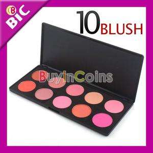 10 Color Makeup Cosmetic Blush Blusher Powder Palette  