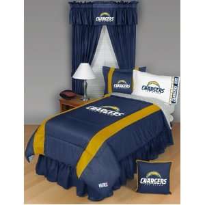  SAN DIEGO CHARGERS QUEEN 5 PIECE BEDDING SET Boy Football 