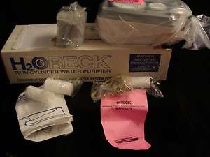 H2Oreck Twin Cylinder Countertop Water Filter Purifier H2O Oreck T 