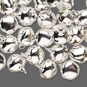 Wholesale Lot 10mm Silver Jingle Bells w/Clappers 100  