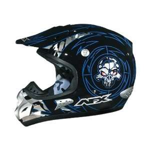  AFX Youth FX 35Y Skull Full Face Helmet Small  Blue Automotive