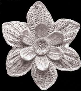 Vintage Irish Crochet Narcissus Flower Motif Pattern  