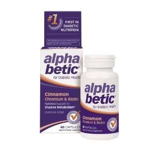 alpha betic Cinnamon/Chromium/Biotin, For People With Diabetes, 60 