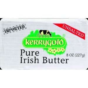 Kerrygold Pure Irish Butter UNSALTED Foil 8.0 oz (pack of 20)  