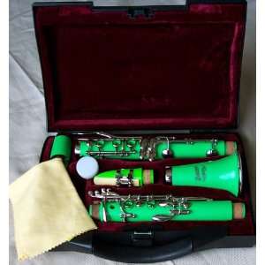  Green Boucet Clarinet with Hard Case Musical Instruments