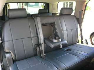 07 10 Chevy Tahoe Leather Seat Covers Truck 2 Row  