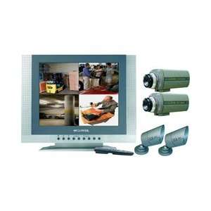   Clover 19 Color TFT LCD 4 Channel DVR System With 4 Cameras Camera