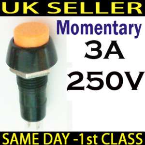 Dashboard Momentary Push Button Switch 1Circuit 3A 2 Pole SPST  