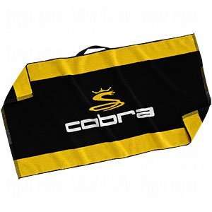  Cobra Tour Golf Towel Black/Yellow