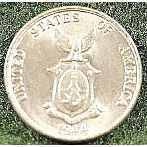  1944 Philippines 5 Centavos Coin 