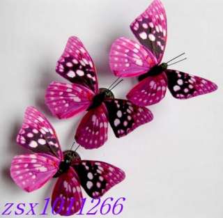 5pc purple Butterfly for Wedding/Home Decoration8cm  
