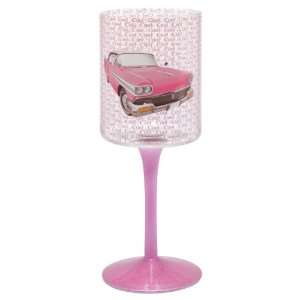   Design Wine Glass with Colored Long Stem, Cool (Car)
