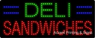 DELI SANDWHICHES High Impact, eye catching, LED SIGN  