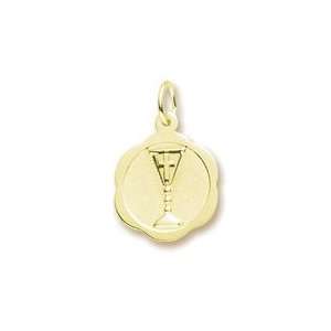  Rembrandt Charms Communion Chalice Charm, 14K Yellow Gold 