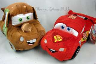 Disney Cars 2 Lightning McQueen Rolling Luggage + Plush  