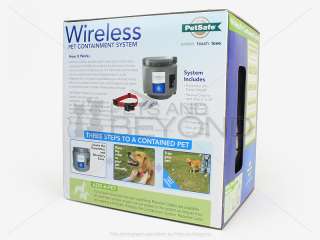 NEW PETSAFE WIRELESS 1 DOG FENCE PET CONTAINMENT SYSTEM 729849100824 