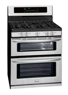   Frigidaire Stainless Steel Double Oven Natural Gas Range FGGF304DLF