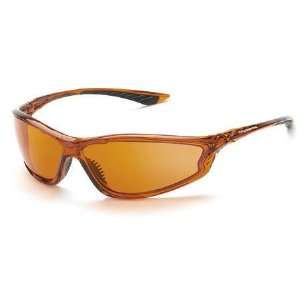   Safety Glasses HD Copper Lens with AR Coating   Crystal Brown Frame