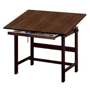 ALVIN Titan Solid Oak Drafting Hight Table 31x42x37  
