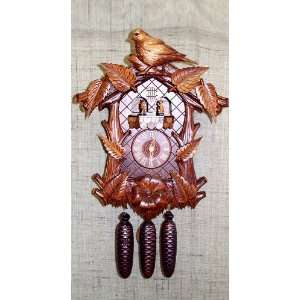 Cuckoo Clock Bird, Rose, eight Leaves